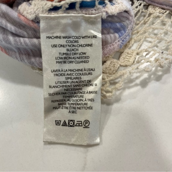 Free People Aruba Striped Crochet Crop Top Large - Picture 10 of 12